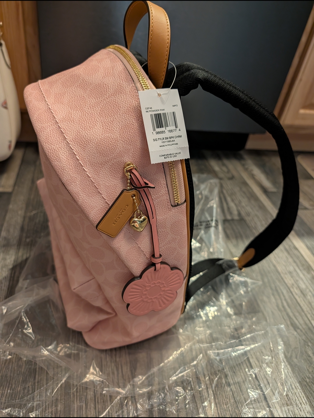 Coach Pink Signature Mini Backpack - Picture 5 of 6